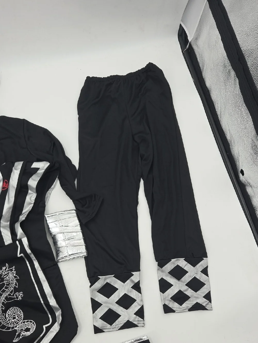 Stealth Ninja Kids Costume - Black and Silver
